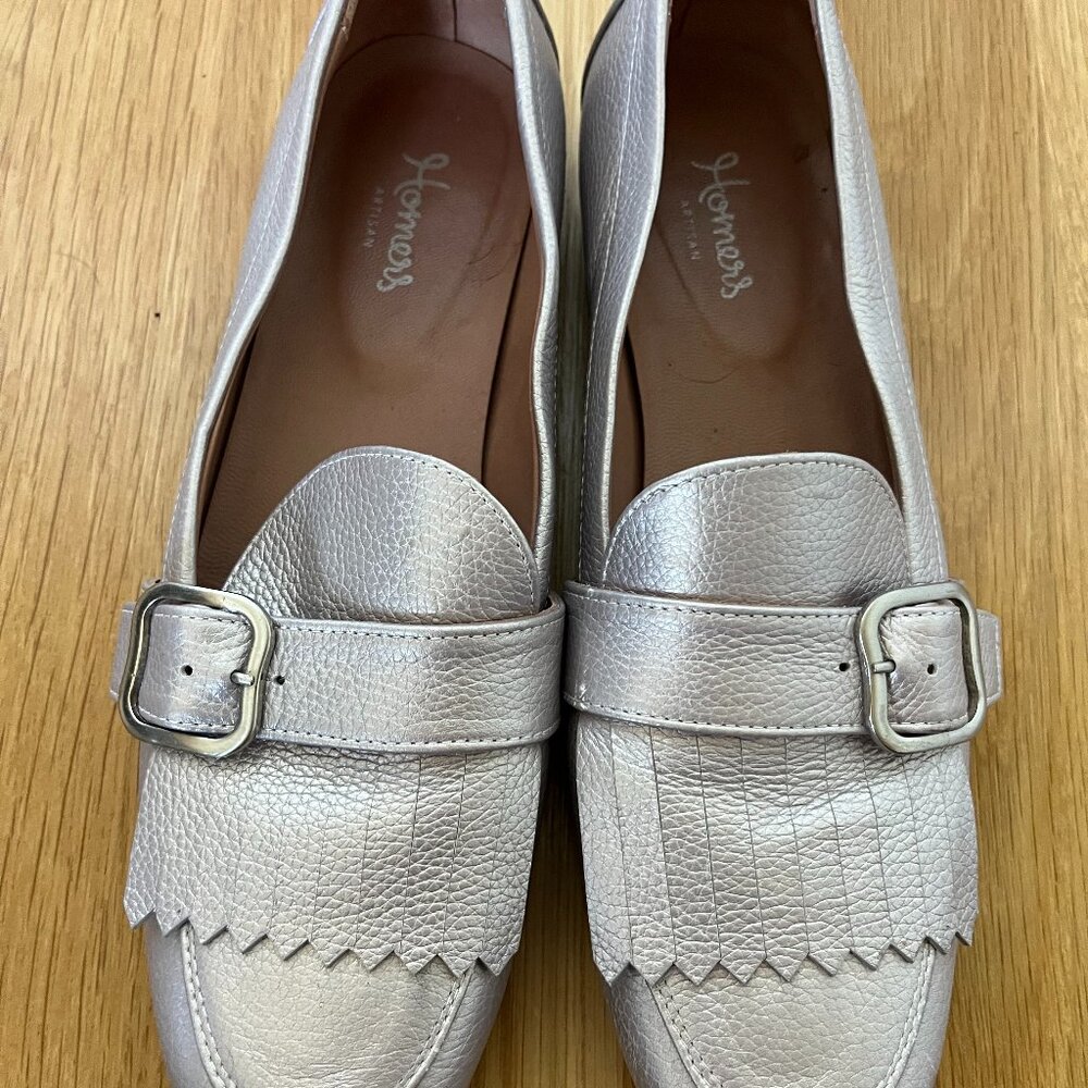 Homers Leather Flat Loafers